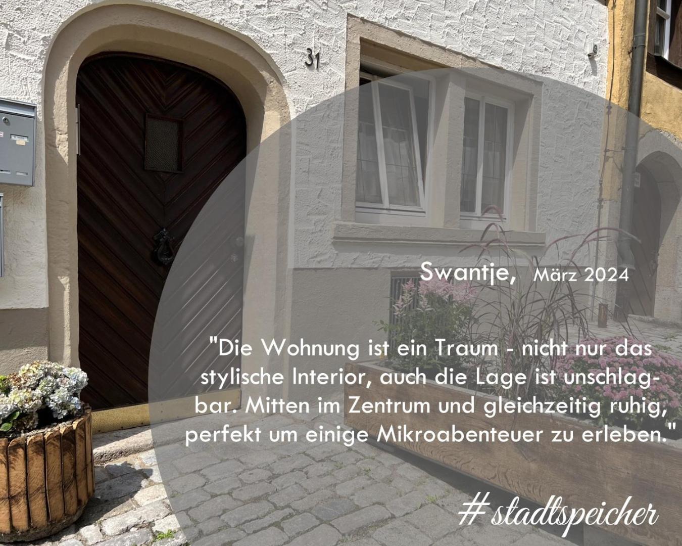 #Stadtspeicher - Gruener Stern Das Apartment Mitten In Der Altstadt ローテンブルク・オプ・デア・タウバー エクステリア 写真