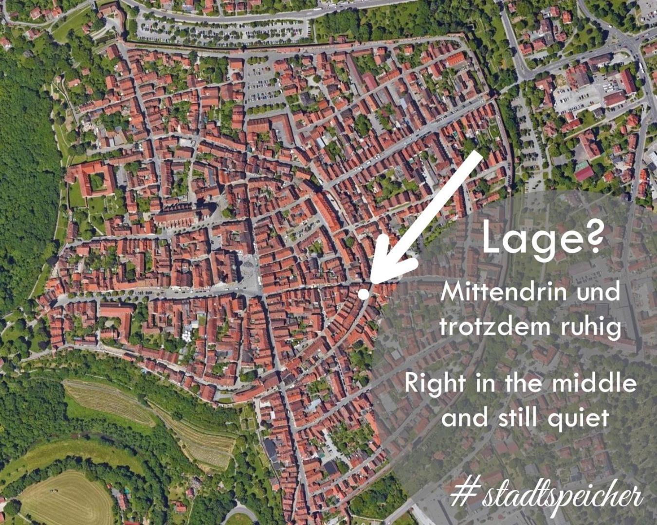 #Stadtspeicher - Gruener Stern Das Apartment Mitten In Der Altstadt ローテンブルク・オプ・デア・タウバー エクステリア 写真